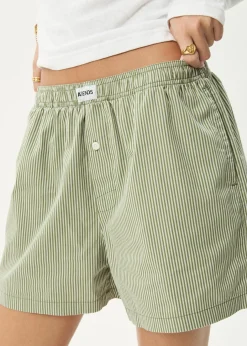 Shorts|Sets & Co-Ords<Afends Candy - Boxer Short Oil Green