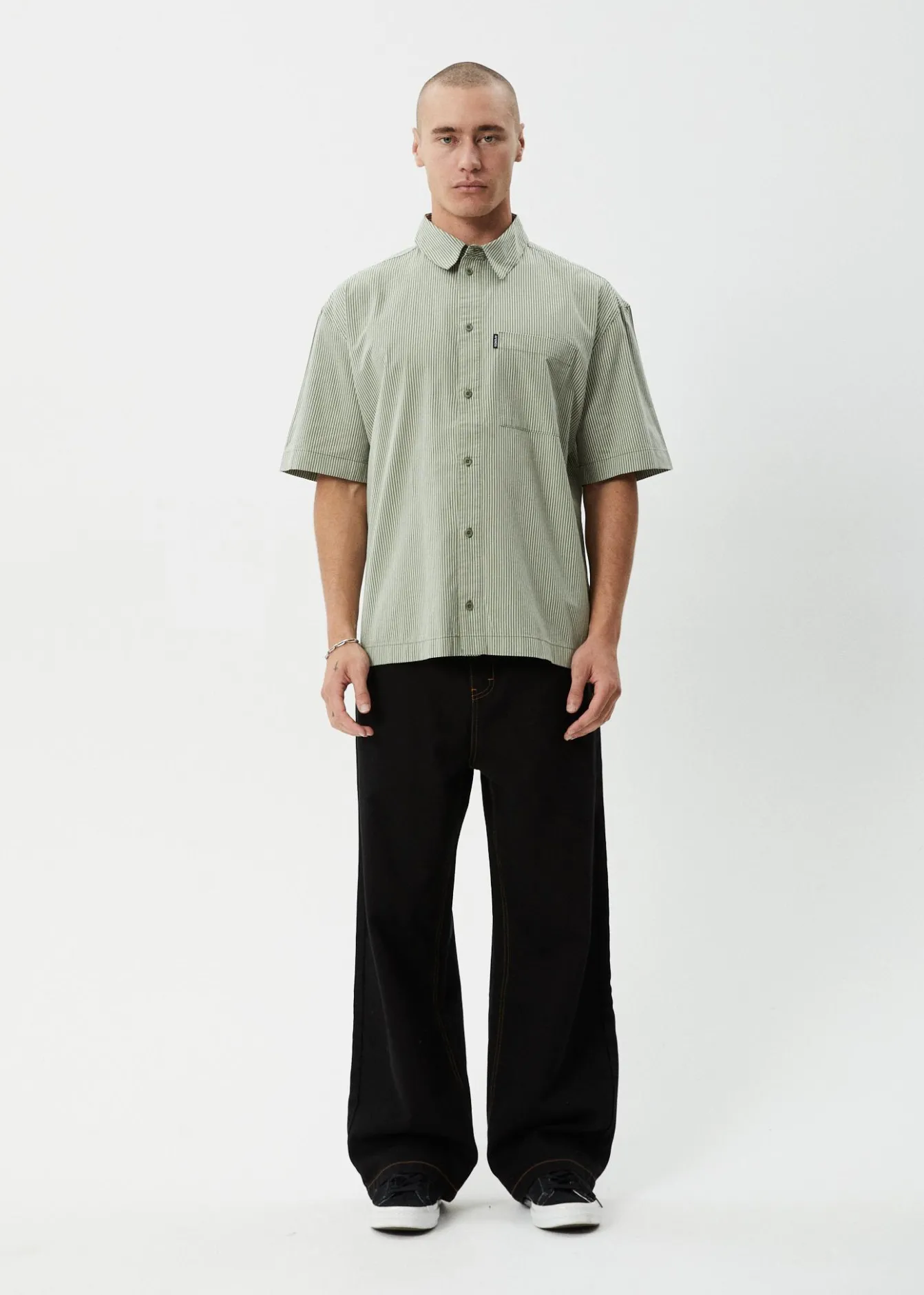 Shirts|Sets & Co-Ords<Afends Candy - Short Sleeve Shirt Oil Green