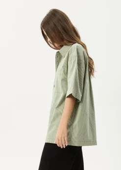 Shirts|Sets & Co-Ords<Afends Candy - Short Sleeve Shirt Oil Green