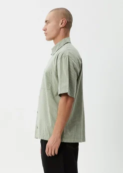 Shirts|Sets & Co-Ords<Afends Candy - Short Sleeve Shirt Oil Green