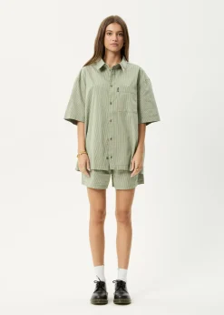 Shirts|Sets & Co-Ords<Afends Candy - Short Sleeve Shirt Oil Green