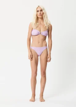 Swimwear<Afends Carlo - Check Bandeau Bikini Top Candy