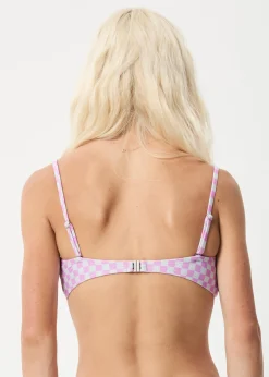Swimwear<Afends Carlo - Check Bandeau Bikini Top Candy