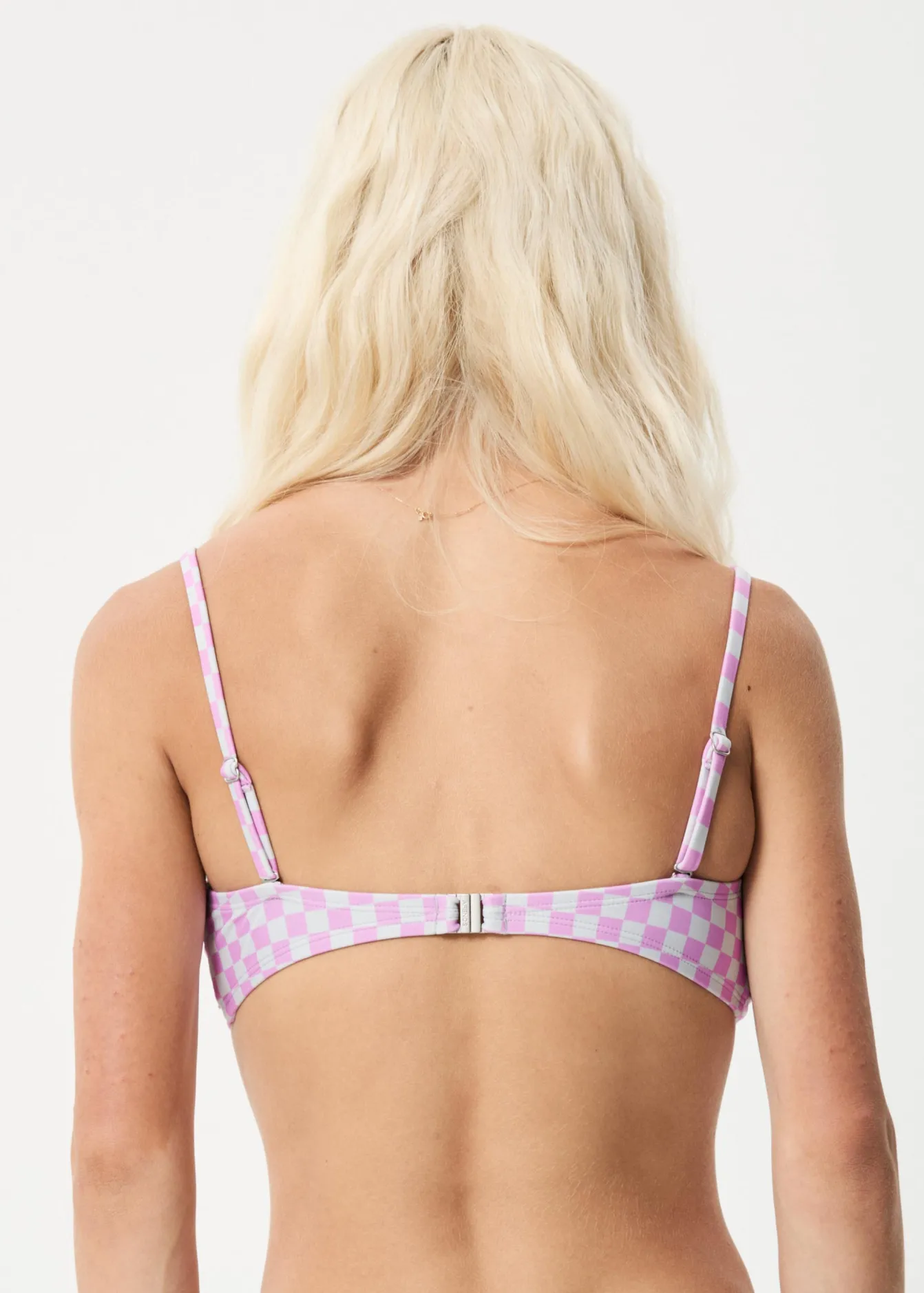 Swimwear<Afends Carlo - Check Bandeau Bikini Top Candy