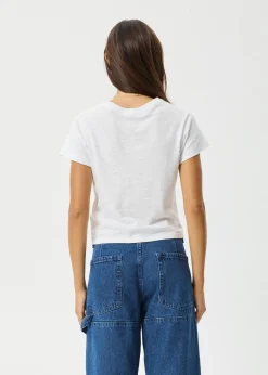 Tees & Shirts|Essentials<Afends Carmen  - Baby Tee White