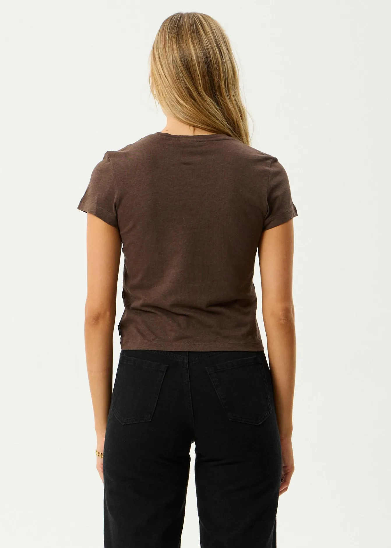 Tees & Shirts|Essentials<Afends Carmen - Baby Tee Coffee