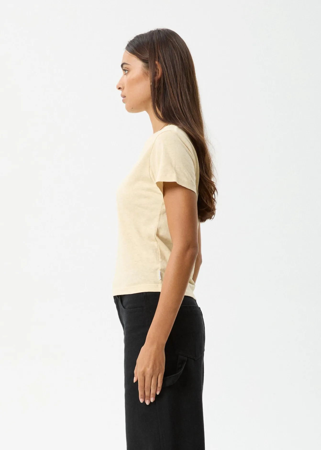 Tees & Shirts|Essentials<Afends Carmen - Baby Tee Sand