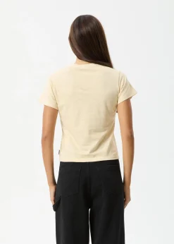 Tees & Shirts|Essentials<Afends Carmen - Baby Tee Sand