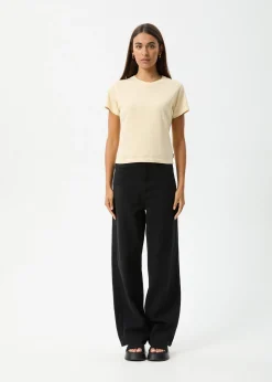 Tees & Shirts|Essentials<Afends Carmen - Baby Tee Sand