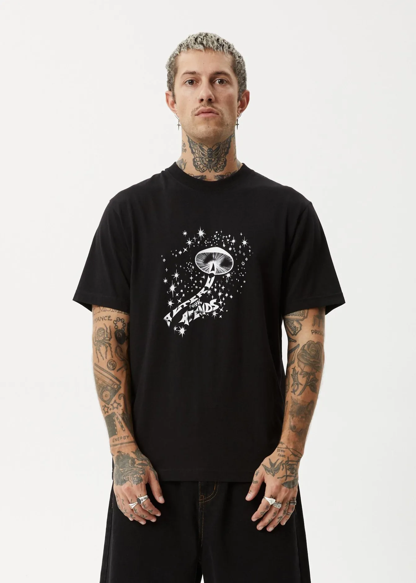 T-Shirts<Afends Carpet Ride - Retro Tee Black