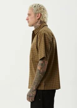 Shirts<Afends Challenger  - Check Short Sleeve Shirt Elmwood