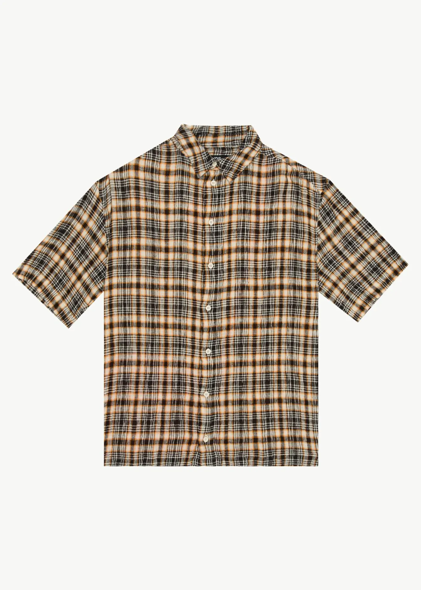 Shirts|Sets & Co-Ords<Afends Check Out - Seersucker Short Sleeve Shirt Moonbeam Check