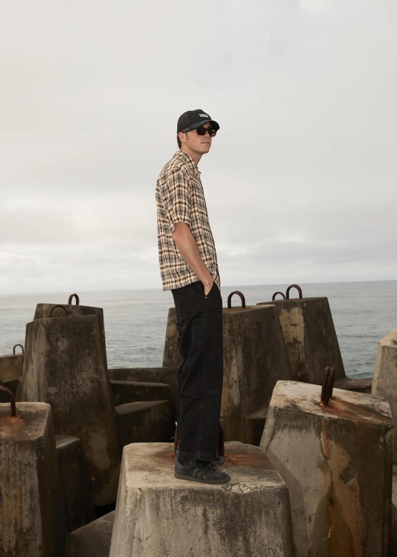 Shirts|Sets & Co-Ords<Afends Check Out - Seersucker Short Sleeve Shirt Moonbeam Check