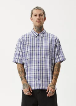 Shirts|Sets & Co-Ords<Afends Check Out - Short Sleeve Shirt Marlin