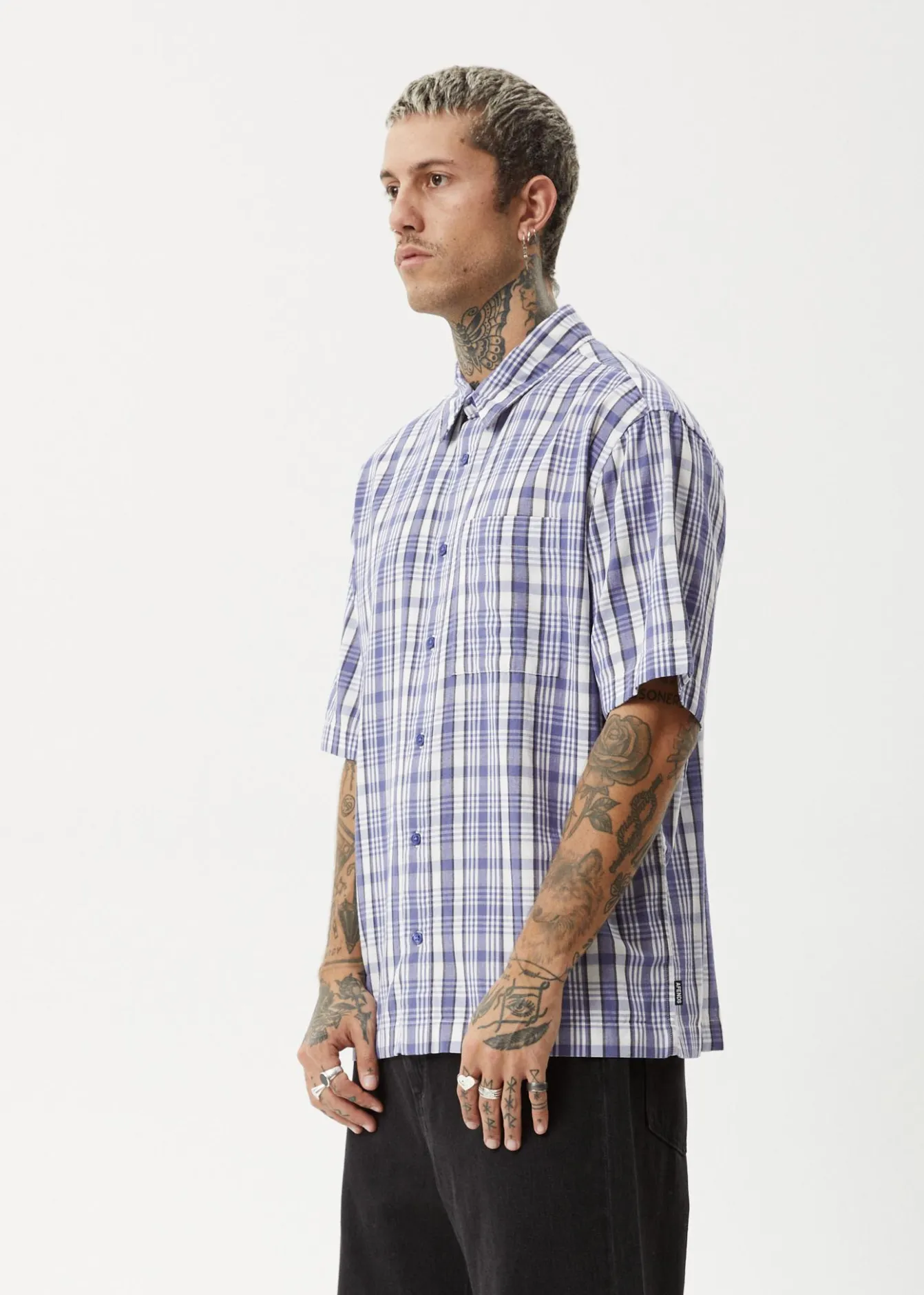 Shirts|Sets & Co-Ords<Afends Check Out - Short Sleeve Shirt Marlin
