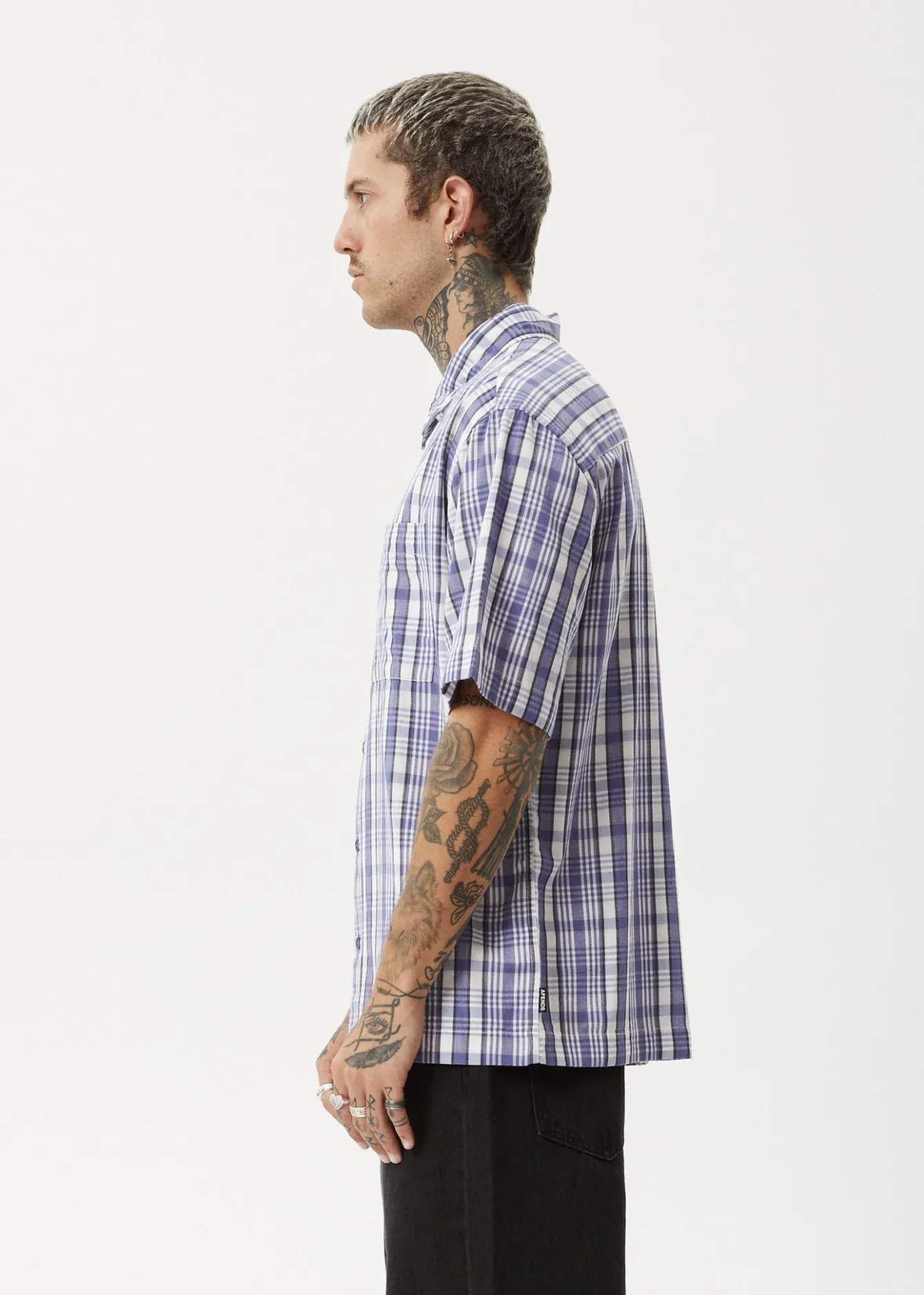 Shirts|Sets & Co-Ords<Afends Check Out - Short Sleeve Shirt Marlin