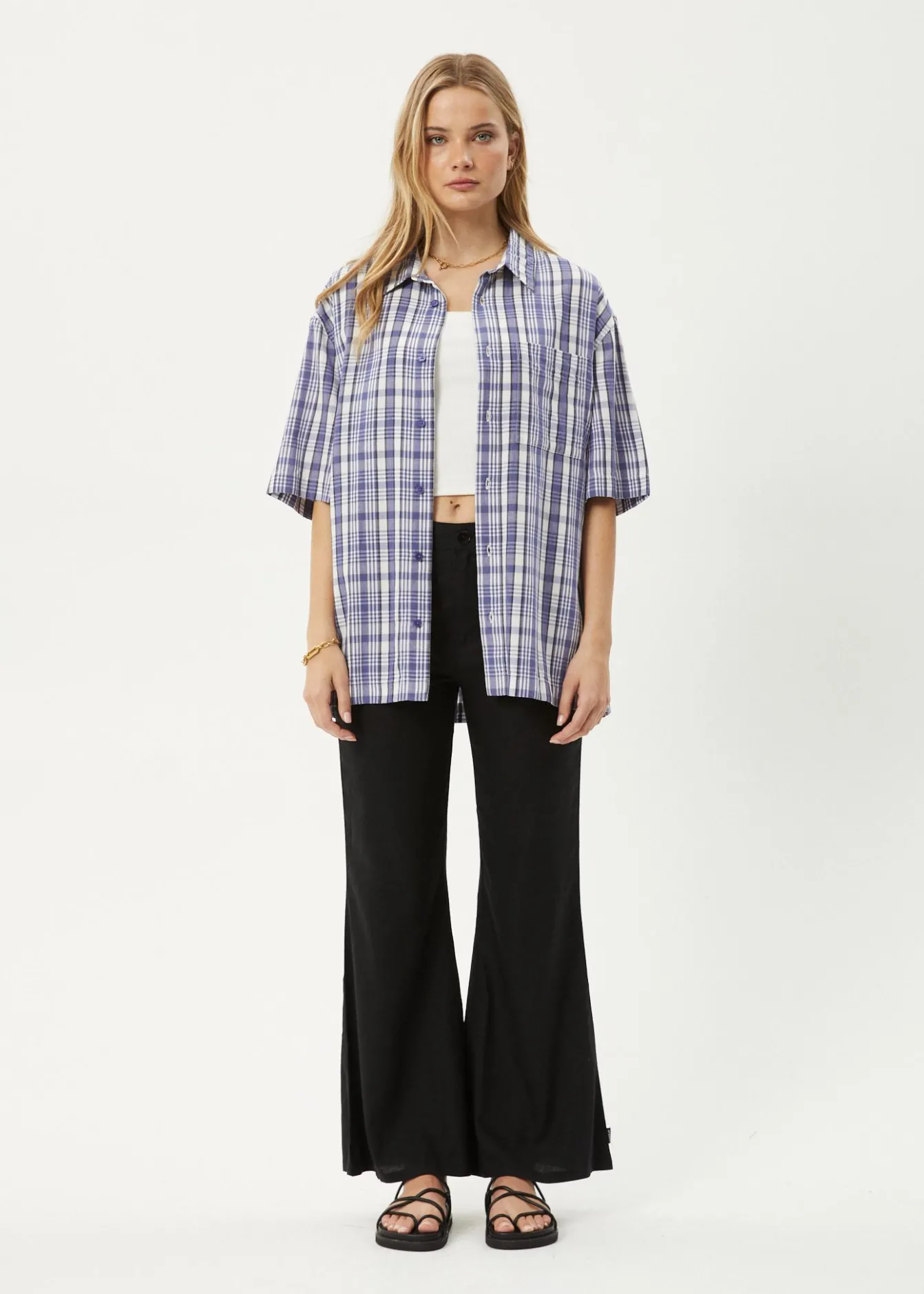Shirts|Sets & Co-Ords<Afends Check Out - Short Sleeve Shirt Marlin