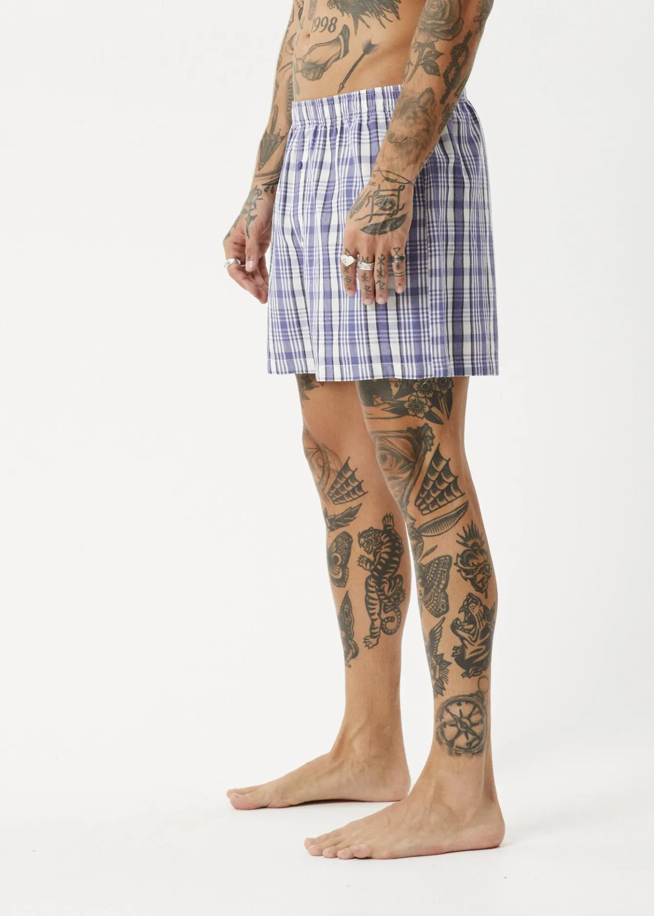 Accessories|Accessories<Afends Checked Out - Boxer Short Marlin