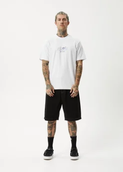 T-Shirts<Afends Chem Trails  - Retro Tee White