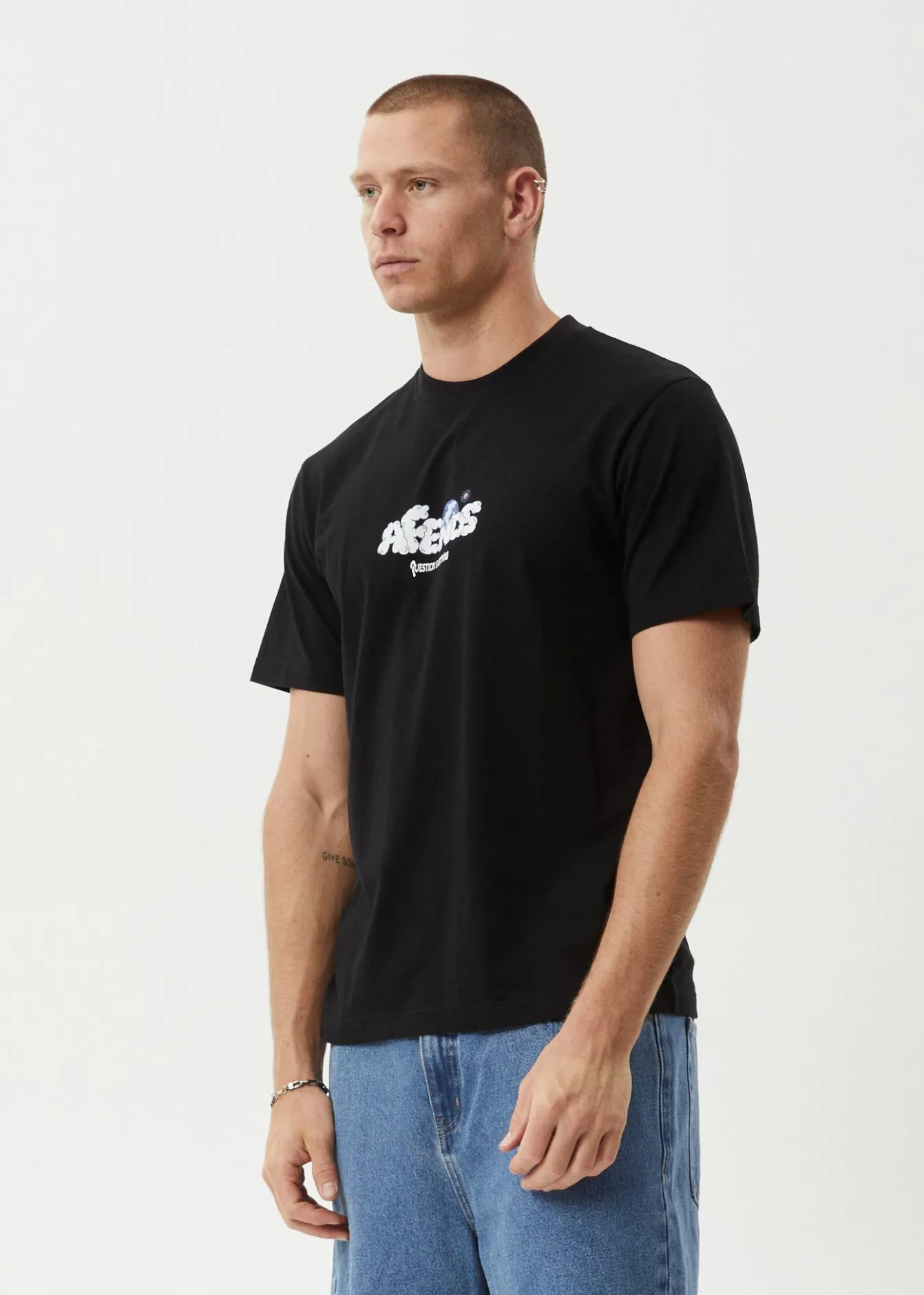 T-Shirts<Afends Chem Trails - Retro Tee Black
