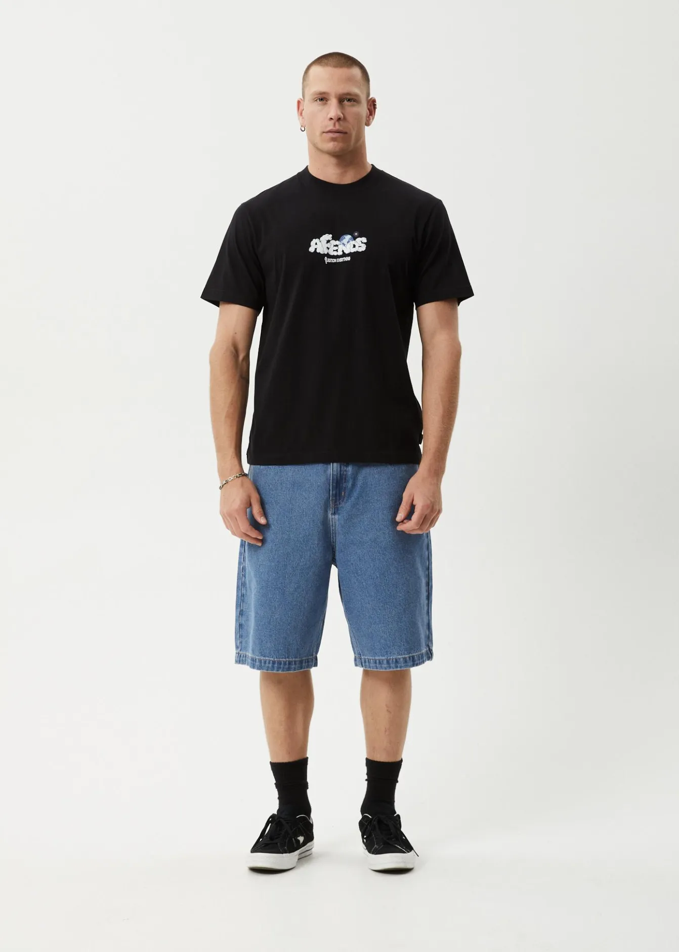 T-Shirts<Afends Chem Trails - Retro Tee Black