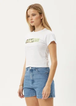 Tees & Shirts<Afends Citrus  - Baby Tee White