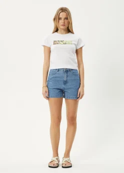 Tees & Shirts<Afends Citrus  - Baby Tee White