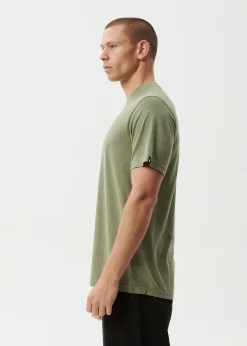 T-Shirts<Afends Classic - Retro Tee Oil Green