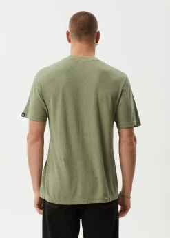 T-Shirts<Afends Classic - Retro Tee Oil Green