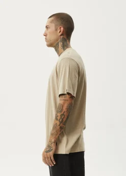 T-Shirts<Afends Classic  - Retro Tee Taupe