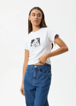 Tees & Shirts<Afends Classic Hits - Baby Tee White