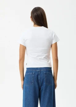 Tees & Shirts<Afends Classic Hits - Baby Tee White