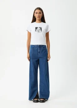 Tees & Shirts<Afends Classic Hits - Baby Tee White