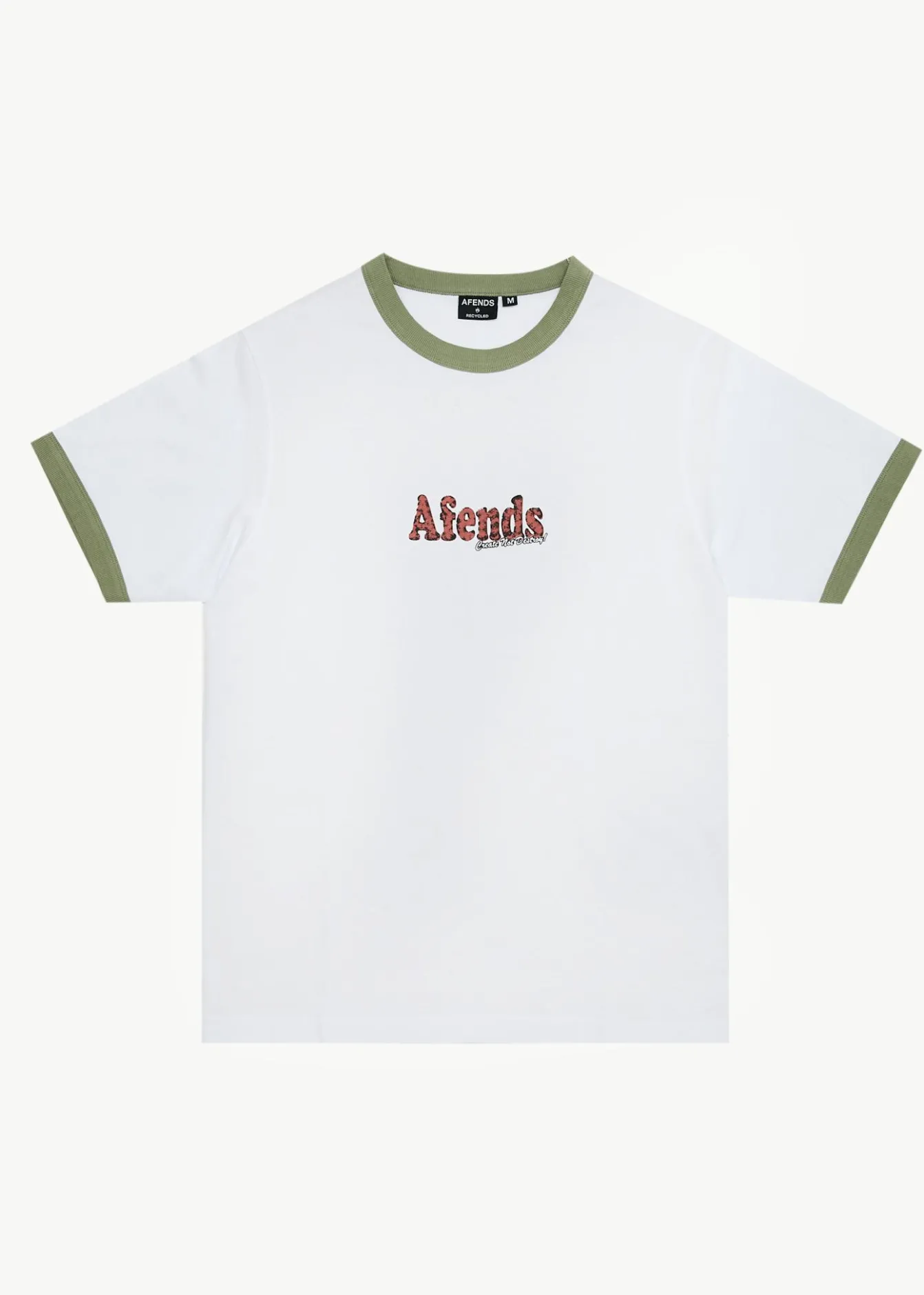T-Shirts<Afends Classico - Heavyweight Ringer Tee White