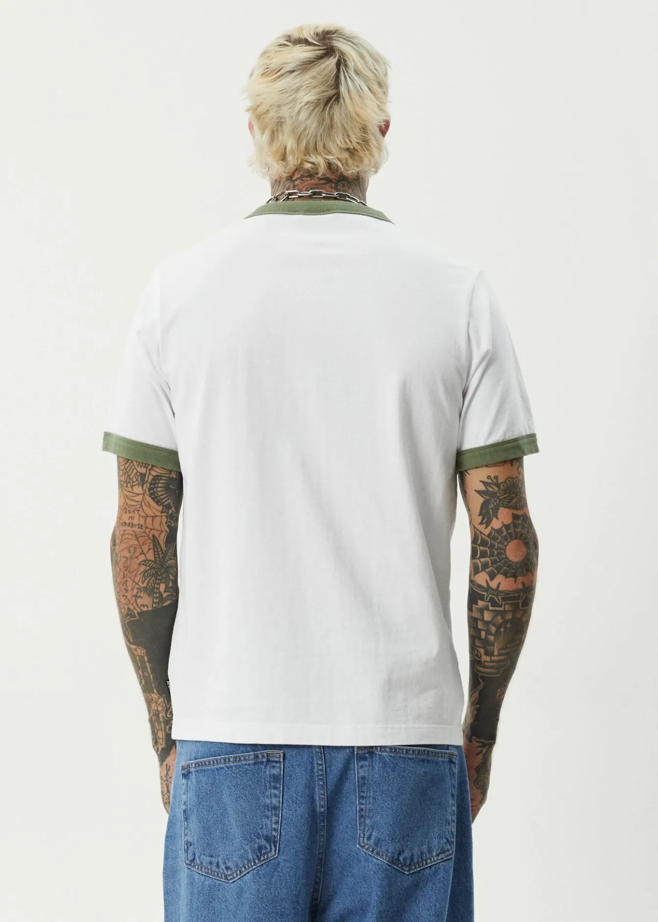 T-Shirts<Afends Classico - Heavyweight Ringer Tee White