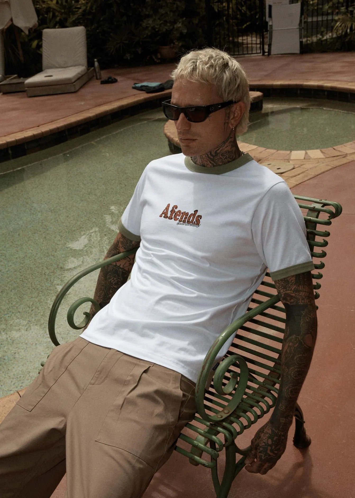 T-Shirts<Afends Classico - Heavyweight Ringer Tee White