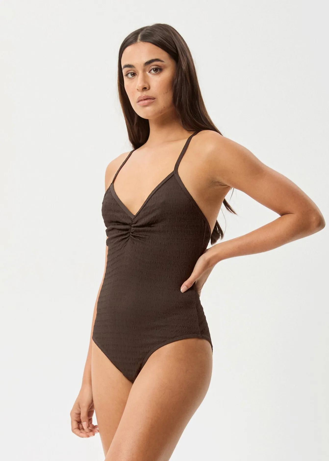 Swimwear<Afends Cleo - One Piece Coffee