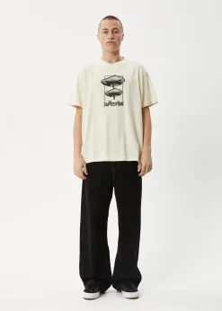 T-Shirts<Afends Cloudy  - Boxy Tee Limestone