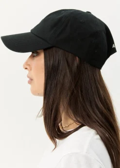 Accessories|Accessories<Afends Core  - Six Panel Cap Stone Black