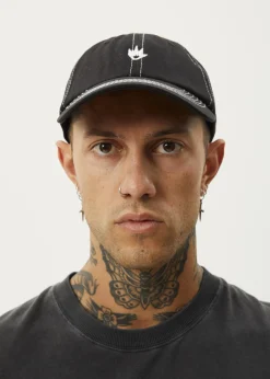 Accessories|Accessories<Afends Core - Six Panel Cap Black