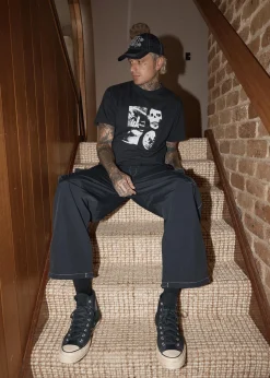 Pants<Afends Cosmic  - Cargo Pant Black