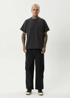 Pants<Afends Cosmic  - Cargo Pant Black