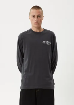 Long Sleeve<Afends Cosmic - Long Sleeve Tee Charcoal