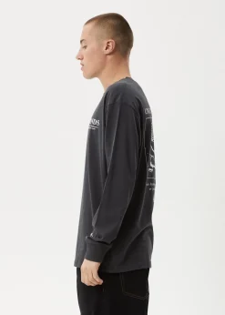 Long Sleeve<Afends Cosmic - Long Sleeve Tee Charcoal