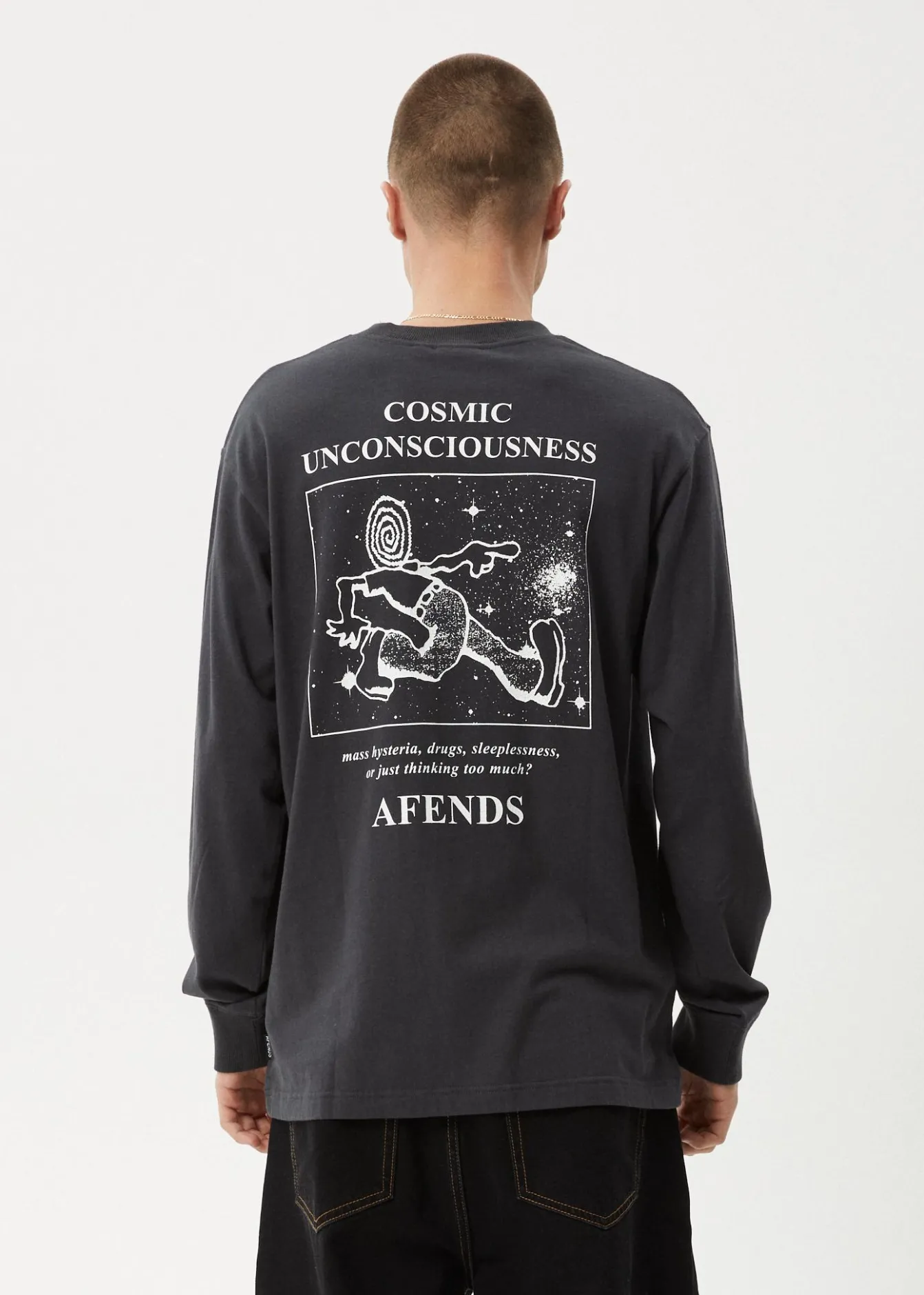 Long Sleeve<Afends Cosmic - Long Sleeve Tee Charcoal