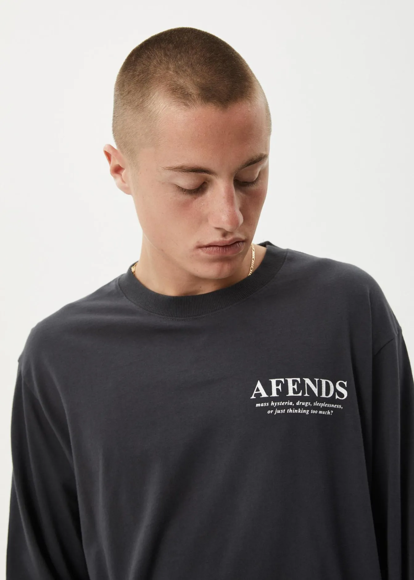 Long Sleeve<Afends Cosmic - Long Sleeve Tee Charcoal