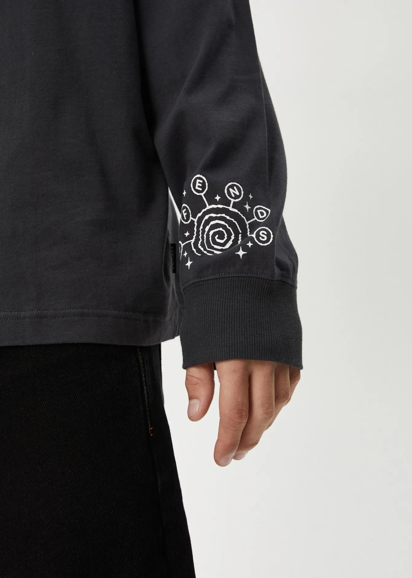 Long Sleeve<Afends Cosmic - Long Sleeve Tee Charcoal