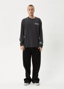 Long Sleeve<Afends Cosmic - Long Sleeve Tee Charcoal
