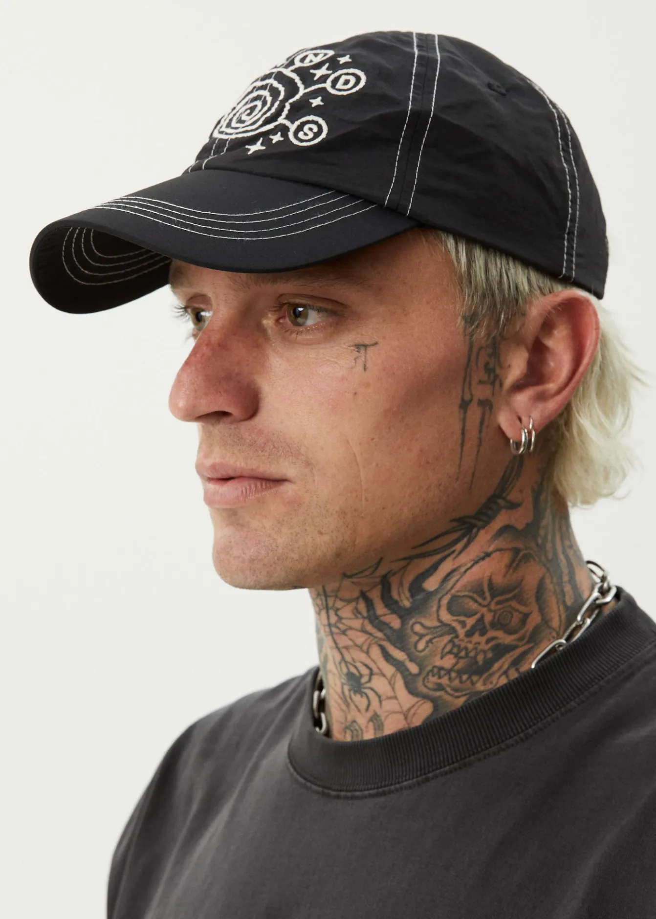 Accessories|Accessories<Afends Cosmic Con - Six Panel Cap Black