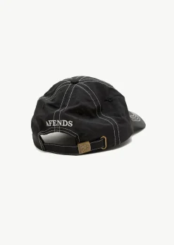 Accessories|Accessories<Afends Cosmic Con - Six Panel Cap Black